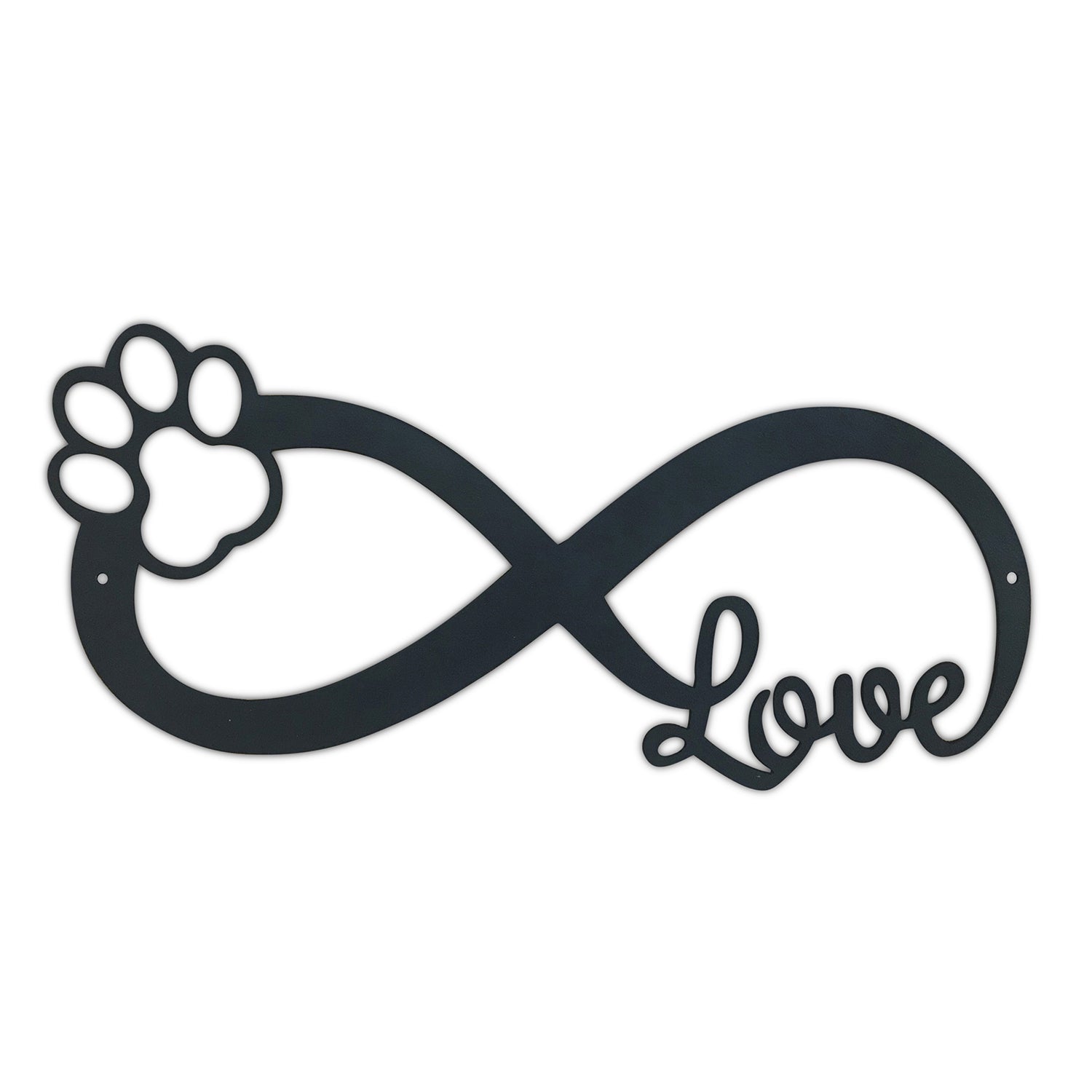 Dog Paw Infinity Love Sign