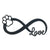 Dog Paw Infinity Love Sign