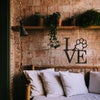 Dog paw love wall sign