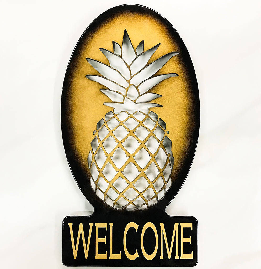 Welcome Pineapple Wall Hanging