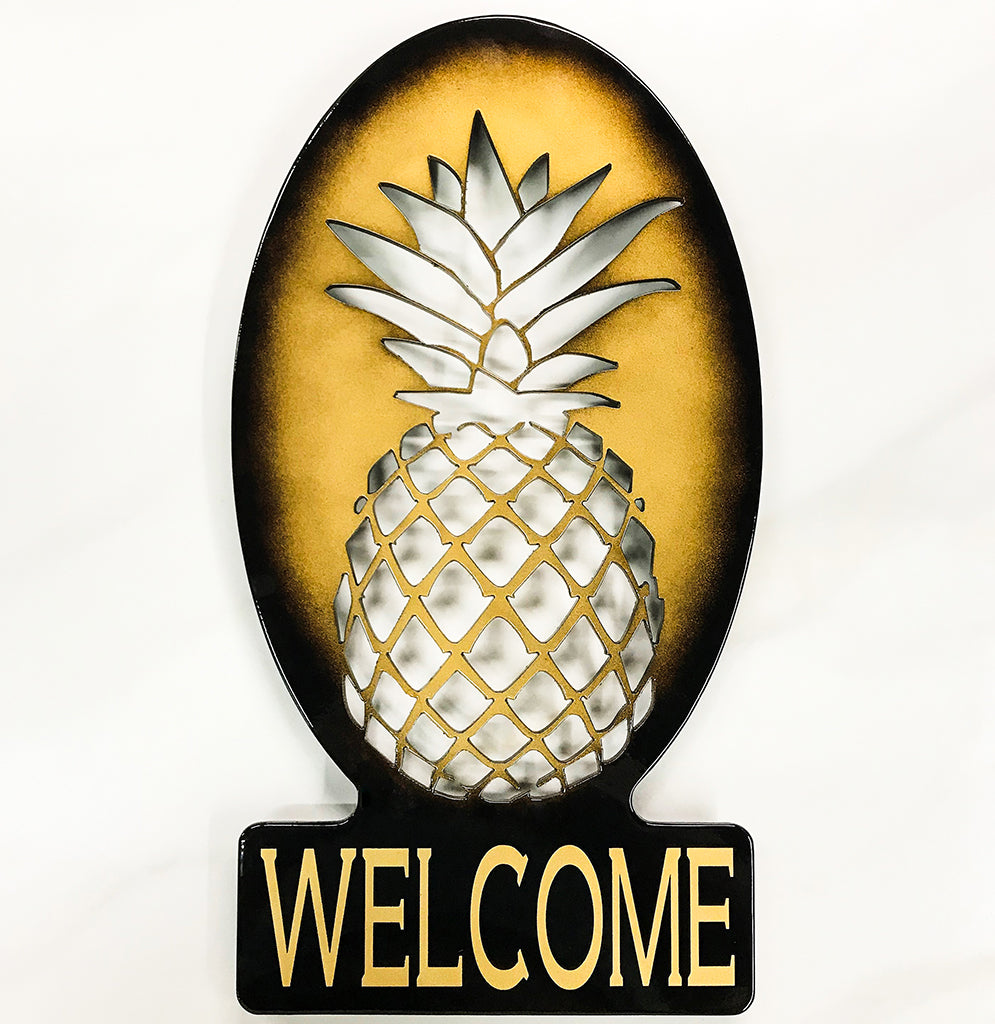 PINEAPPLE WELCOME retailer SIGN